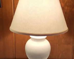 Tall White Lamp