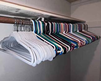 Plastic Feltcovered Clothing Hangers