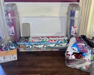 Holiday Christmas Wrapping Paper, Bows, Bags More