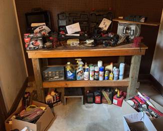 HUGE LOT OF GARAGE ITEMS TOOLS