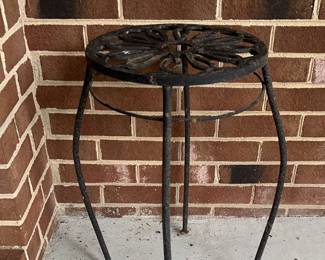 Small Light Metal Table from Front Porch