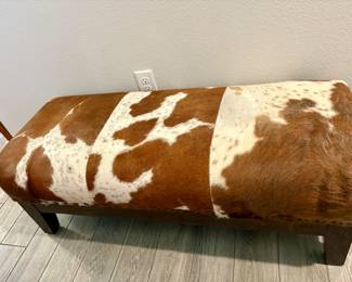 Large Cowhide Bench