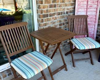 Wood Patio Set