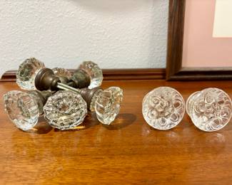 Glass door knobs
