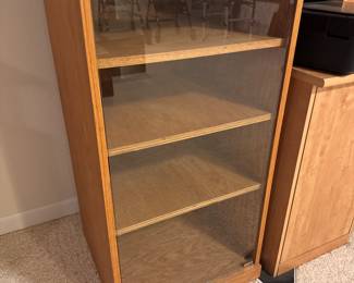 Glass cabinet 
21 wide x 43 tall x 21 deep
