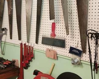 This tool shed , workshop is chocked full of the old school tools like my daddy used. Craftsman, Sears, Stanley just to name a few.