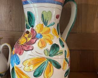 Hand painted Italian Jug