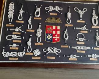 Framed nautical knots. 
