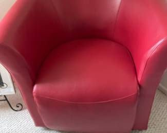 Red Barrel Chair