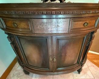 Antique Rockford Half Moon Cabinet