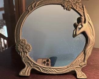 Art Nouveau MIrror / Matching Hand Mirror also available