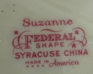 Set of Syracuse China Federal "Suzanne"