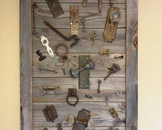 Hardware on Board Wall Art