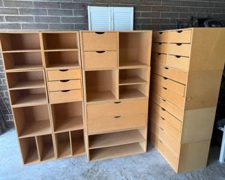 Storage shelves / drawers