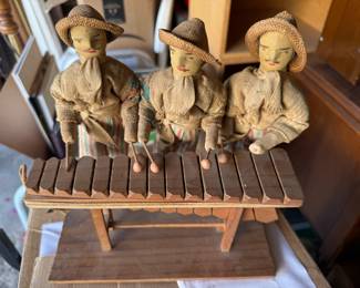 Marimba players - art piece