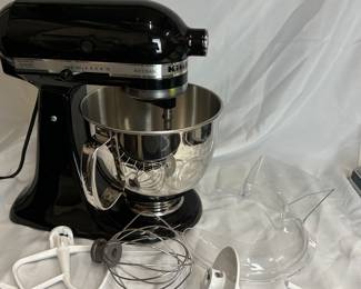 Kitchenaid with attachments BARLEY USED