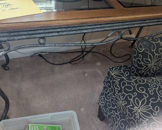 IRON/WOOD SOFA TABLE, WINDOW TABLE, TV STAND