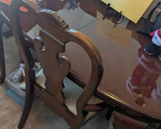 Dining set, leaf, chairs