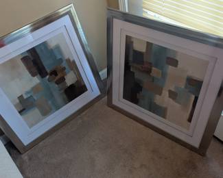 set of framed prints