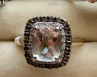 chocolate diamonds and gold ring