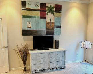 wicker dresser