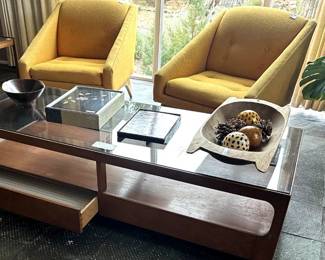 Vintage Kroehler – Accent Chairs – Gold from 1960