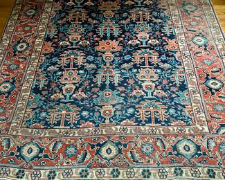 Antique Handmade "Heriz" Area Rug 9’3”x 6’5”