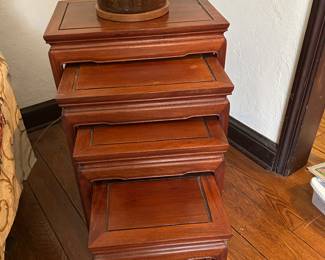 Chinese Rosewood Nesting Tables