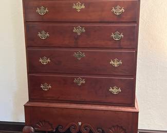 Eldred Wheeler Cherry 2 Piece Highboy Chest