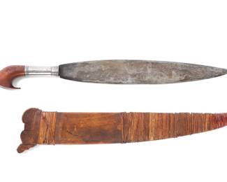 Lot 42 Moro Barong Sword with Scabbard
