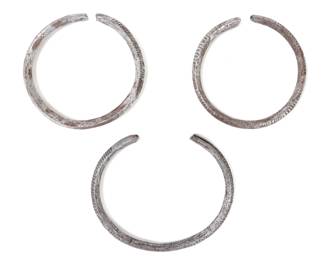 Lot 120 Group of Three Medieval Incised Bracelets