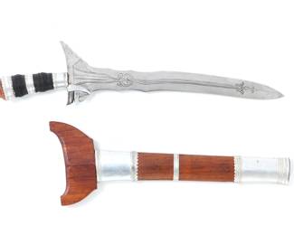 Lot 51 Filipino Modern Vintage Moro Kris Scabbard