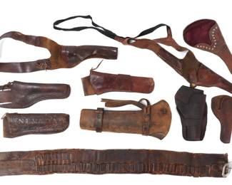 Lot 70 Assorted Lot of Western Holsters Accessories
