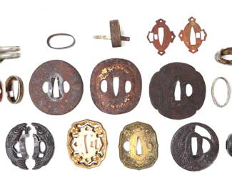 Lot 34 Group of Japanese Sword Parts