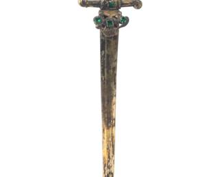 Lot 22 Spanish Colonial Silver Dagger