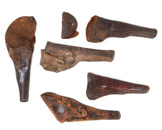 Lot 71 Western Pistol Holsters, 19th C. Later