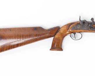 Lot 73 Percussion S.R. Dingolfing Carbine Pistol w Detachable Stock