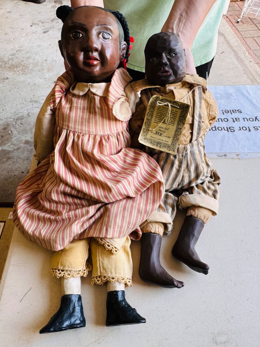 made in 1988 by artist Donna Raye and are part of a limited series from the Heritage Collection. Still wearing their original tags and clothing