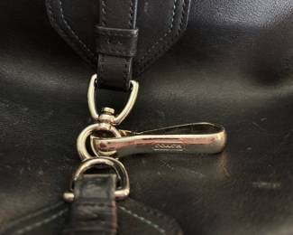 Coach Black Leather Hobo Shoulder Bag