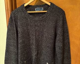 Karen Scott Grey Crew Neck Sweater