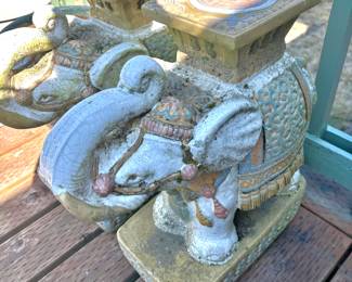 Pair of Chinese Elephant Garden Stools