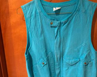 Circa 1990s Swede California Turquoise Vest – Size Medium