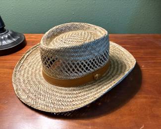 Dorfman Men's Straw Gambler Hat