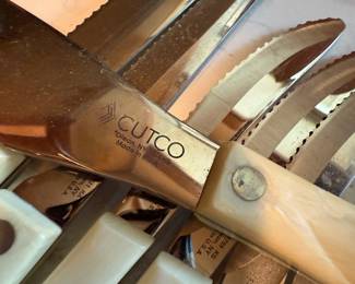 Cutco Pearl Handled Knife Set