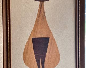 Mid Century Wood Cut Cat Print by Robert Lyons