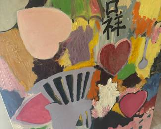 Colorful Abstract Expressionism Acrylic Painting