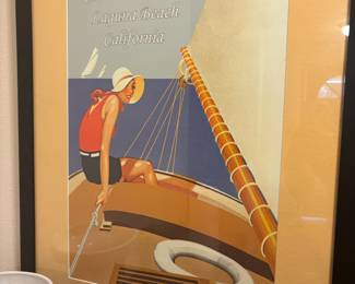 Framed & Matted Sailing Quote Print