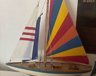 Colorful Model Sailboat 