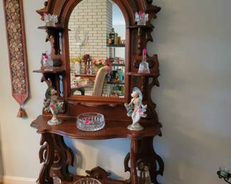 Beautiful antique with exquisite woodwork