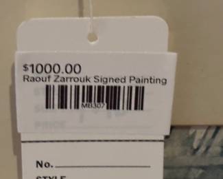 Raouf Zarrouk Signed Painting
